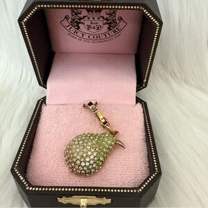 Authentic Juicy Couture Pave Pear Half Charm